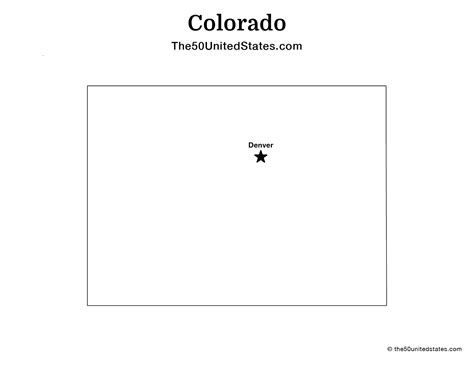 Free Printable State Map Of Colorado With Cities Labeled The