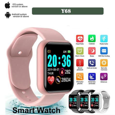 Macaron Y68 Smart Watch D20 Waterproof Bluetooth Sport SmartWatch