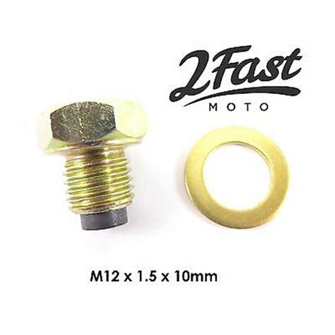 Fastmoto Honda Engine Crankcase Magnetic Oil Drain Plug Bolt Replaces