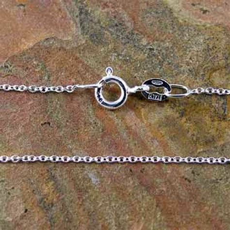 Quality Extra Fine Sterling Silver Cable Chain Necklace With Clasp 1mm