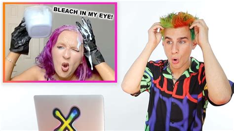 Hairdresser Reacts To Chaotic Bleach Fails Youtube