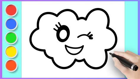 How To Draw A Cute Cloud Easy Drawings For Beginners YouTube