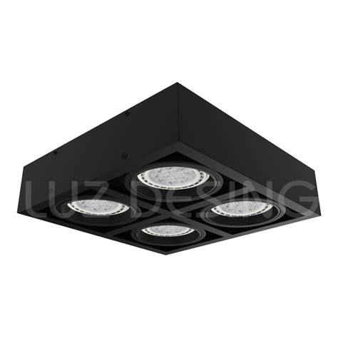 Luz Desing Plafon Luces Cardanico Negro Moderno Apto Led Ar V