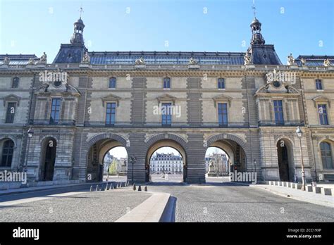 Paris 1st Arr 04 01 20 The Louvre Denon Wing Place Du Carrousel