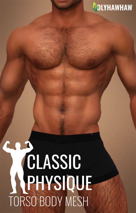 BODY CLASSIC PHYSIQUE Golyhawhaw On Patreon Sims 4 Men Clothing