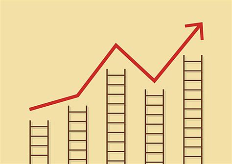 growth chart  ladders ladder background positive vector ladder