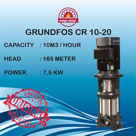 Jual Grundfos Cr 10 20 Vertical Multistage Pump Transfer Pumpjockey Pump Jakarta Pusat