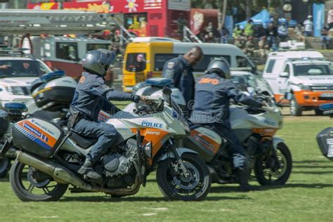 South African Traffic Police with Motorbikes Editorial Photography ...