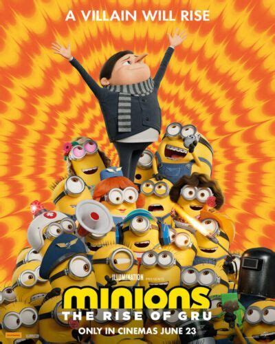 Minions The Rise Of Gru Movie Poster Wall Art Decor Home Full