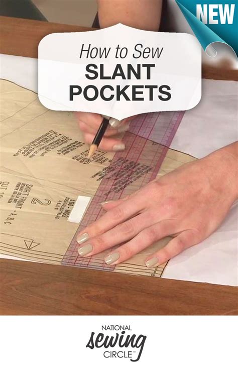 Slant Pocket Sewing Sewing Video Sewing Lessons Sewing Circles Sewing