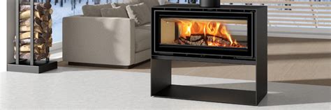 Adf Linea 100 Duo L Freestanding Wood Fire With Base Adh100dl