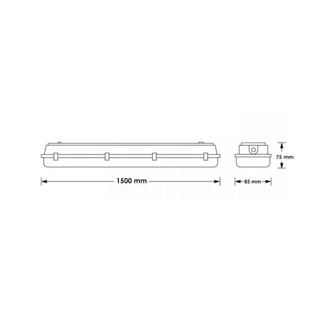 Pantalla Estanca Led Proline W Mm Cct Enlazable Ledme