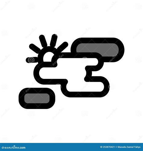 Illustration Vector Graphic Of Partly Cloudy Icon Stock Vector