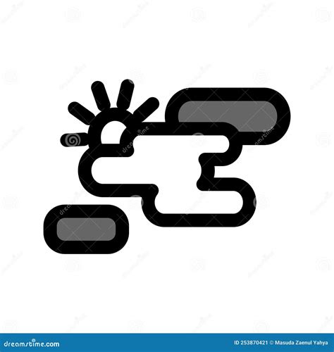 Illustration Vector Graphic of Partly Cloudy Icon Stock Vector ...