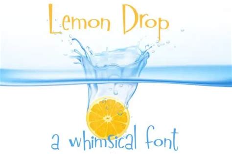 Lemon Drop Font Upfonts