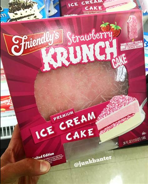 Friendly S Strawberry Krunch Ice Cream Cake Ice Cream Cake Premium