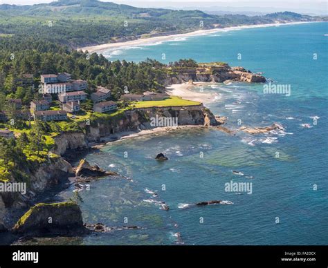 Inn at Otter Crest and Beverly Beach, Otter Rock, Oregon Stock Photo ...