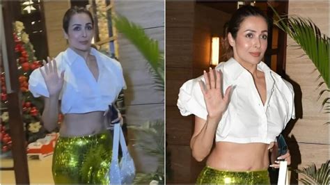 Malaika Arora Welcomes New Year In Backless Crop Shirt And