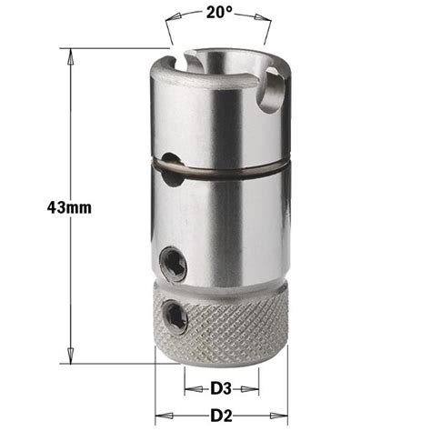 Mandrino CMT Per Punte Ad Attacco Rapido Per Macchine Foratrici