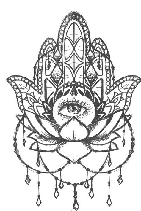 Hamsa Lotus Pesquisa Google Hamsa Hand Tattoo Hamsa Tattoo