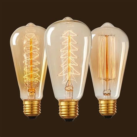 Hot Sale Big Promotion High Quality Incandescent Bulb 220v E27 40w St64 Retro Edison Light Bulb