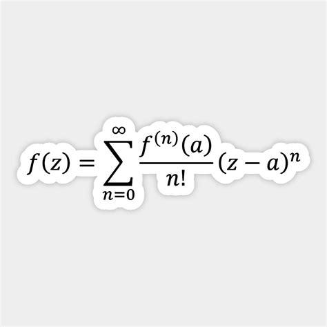 Taylor Series Sticker | Math and Calculus Basics