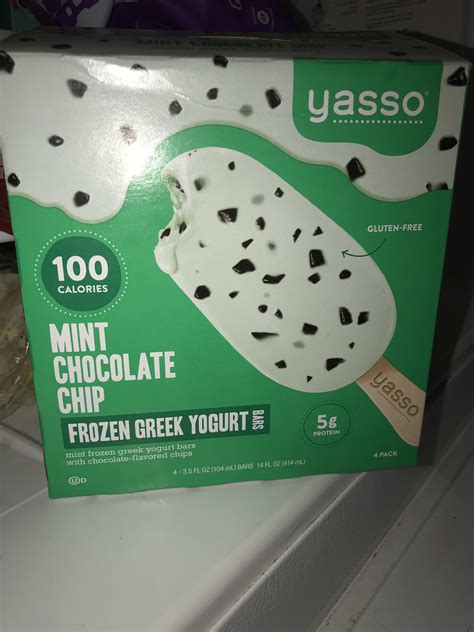 Yasso Frozen Greek Yogurt Bars Mint Chocolate Chip