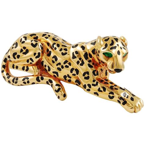 Cartier Panther Gold Brooch At 1stdibs Panther Brooch Cartier