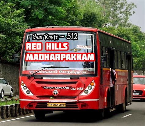 Red Hills To Madharpakkam Bus Timings Mtc Bus Route 512
