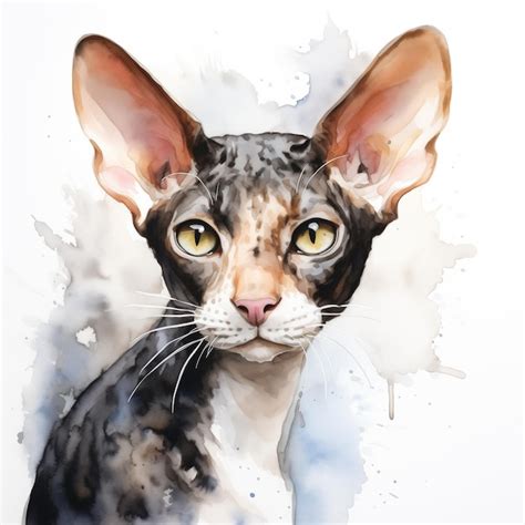 Premium Vector Cornish Rex Kitten Cat