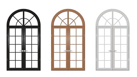 Classic Arched Window Of Wood 2522814 Vector Art At Vecteezy