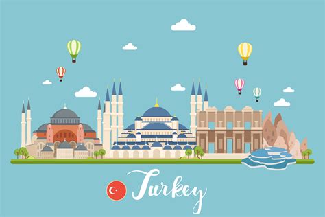 Turkey Tourism Vector Art Icons And Graphics For Free Download