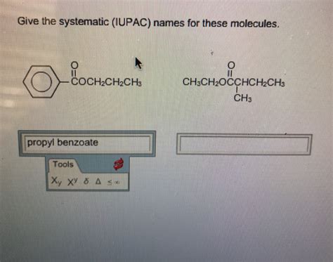 Solved Give The Systematic Iupac Names For These