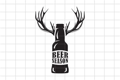 Beer Season Svg Beer Deer Horns Cut File Deer 1194996