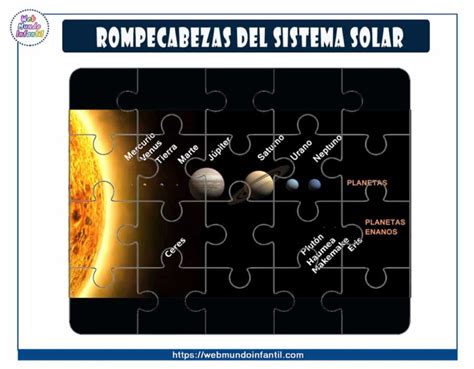 Rompecabezas Del Sistema Solar Para Imprimir