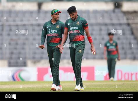 Bangladeshi Cricketers Soumya Sarkar And Syed Khaled Ahmed During The