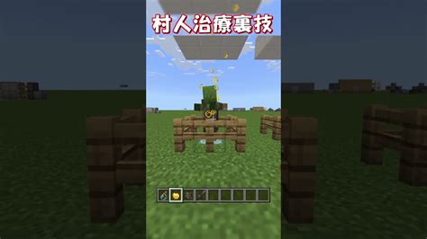 【マイクラ 統合版】村人治療を待たずして一瞬で村人にさせる方法！【マインクラフト裏技・小技】120＋対応！ Shorts マイクラ