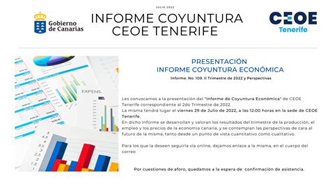 Informe De Coyuntura Econ Mica Ceoe Tenerife