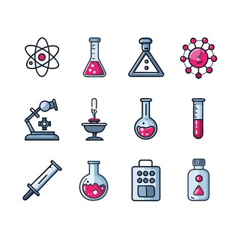 A collection of different objects including a chemical test tube a test