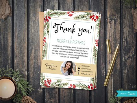 Realtor Christmas Card Real Estate Marketing Realtor Etsy