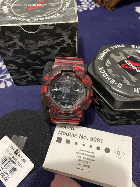 Casio G-shock Camouflage Series GA 100cm Mens, Men's Fashion, Watches ...