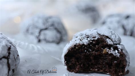 Chocolate Hazelnut Crinkle Cookies A Taste Of Delicious