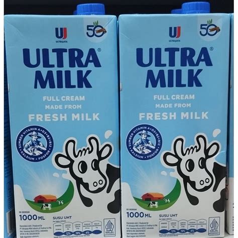 Jual Ultra Milk Ultrajaya Susu Full Cream Made From Fresh Milk Liter