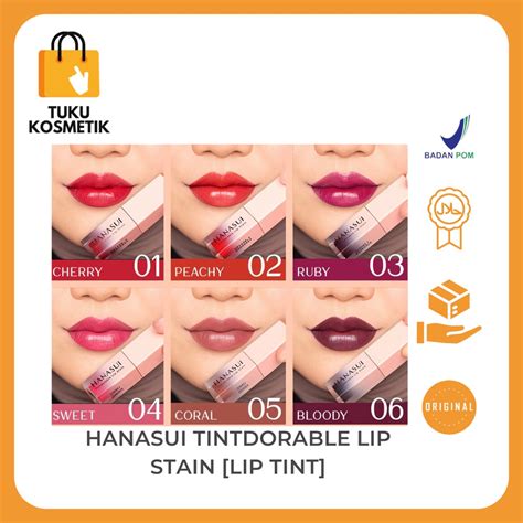 Jual Hanasui Tintdorable Lip Stain Lip Tint Shopee Indonesia