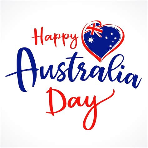 Premium Vector Happy Australia Day Holiday Typography T Shirt Design