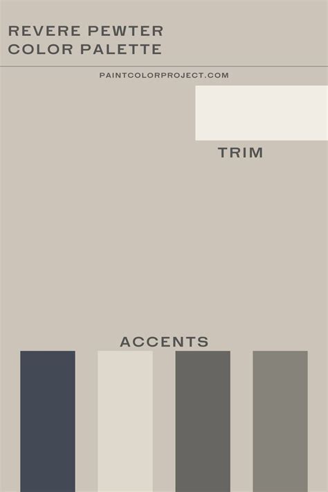 Benjamin Moore Revere Pewter Color Palette In Revere Pewter