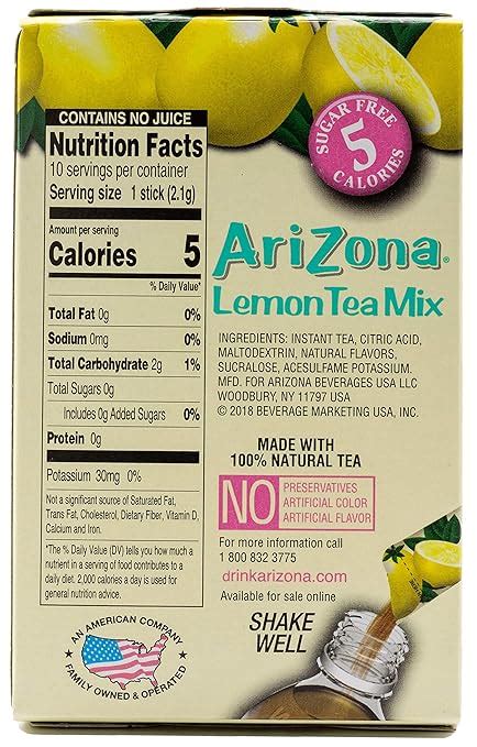 30 Arizona Iced Tea Nutrition Label Label Design Ideas 2020