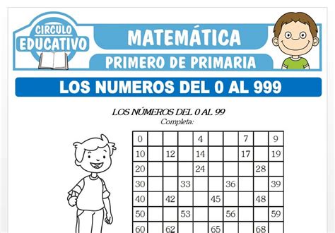 Numeros Del 1 Al 99 Ficha Interactiva Cuadernos Interactivos Images