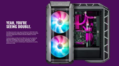 Vỏ Case Cooler Master MasterCase H500P TG ARGB Mid Tower Màu đen Led ARGB