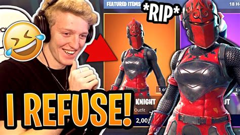 Tfue REFUSES To Buy His OG Red Knight Skin Back From The Item Shop